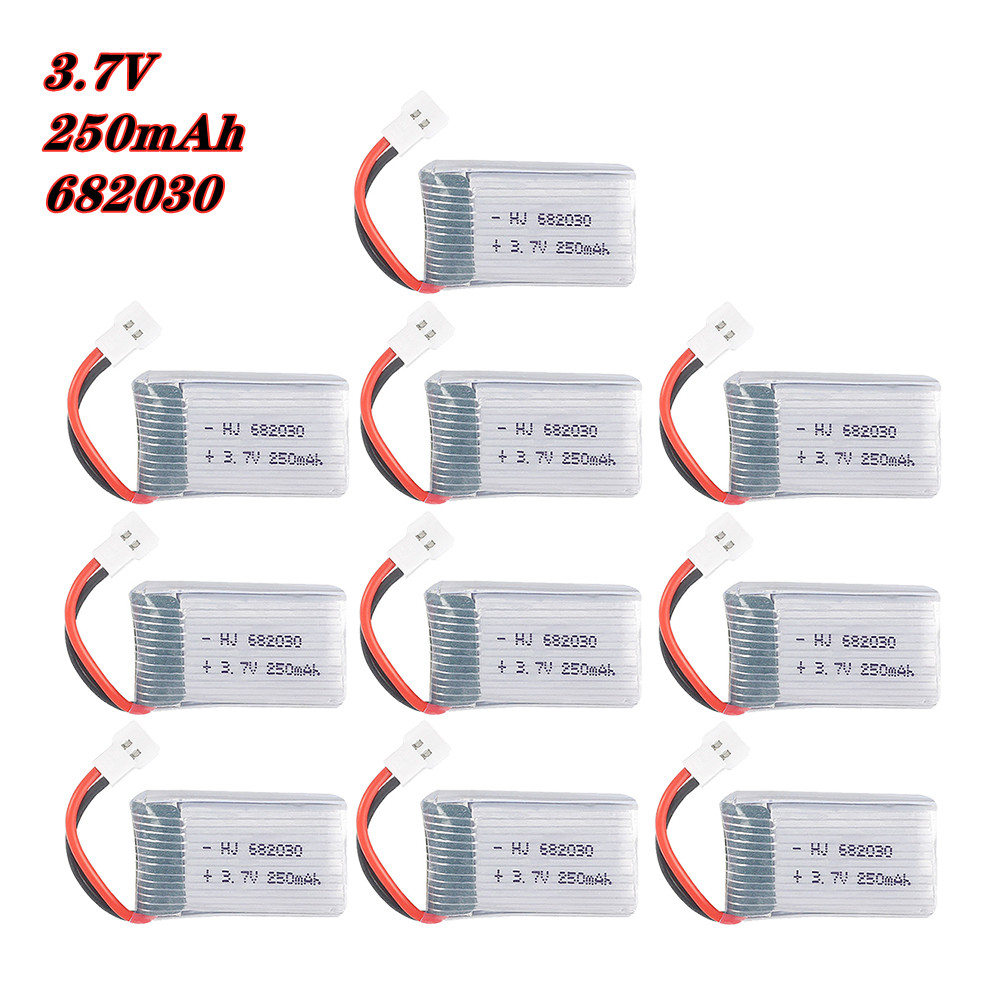Rc Hobby Vehicles - 4/5/10 buah baterai Lipo 3.7V 250mAh