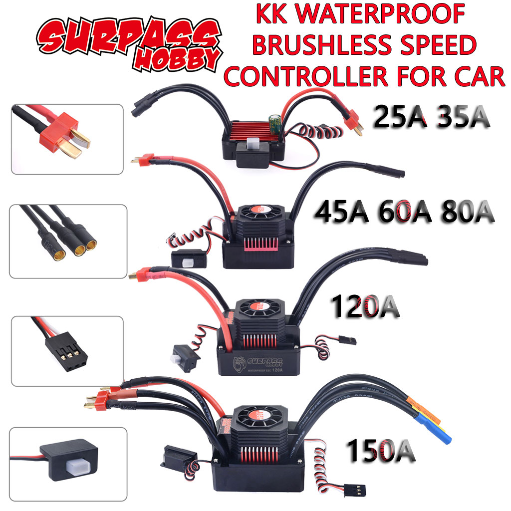 Esc Waterproof 60A - Melampaui hobi KK ESC tahan air