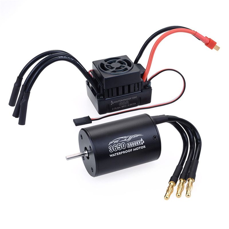 Esc Waterproof 60A - A49K-Motor Tanpa Sikat Tahan Air 3650