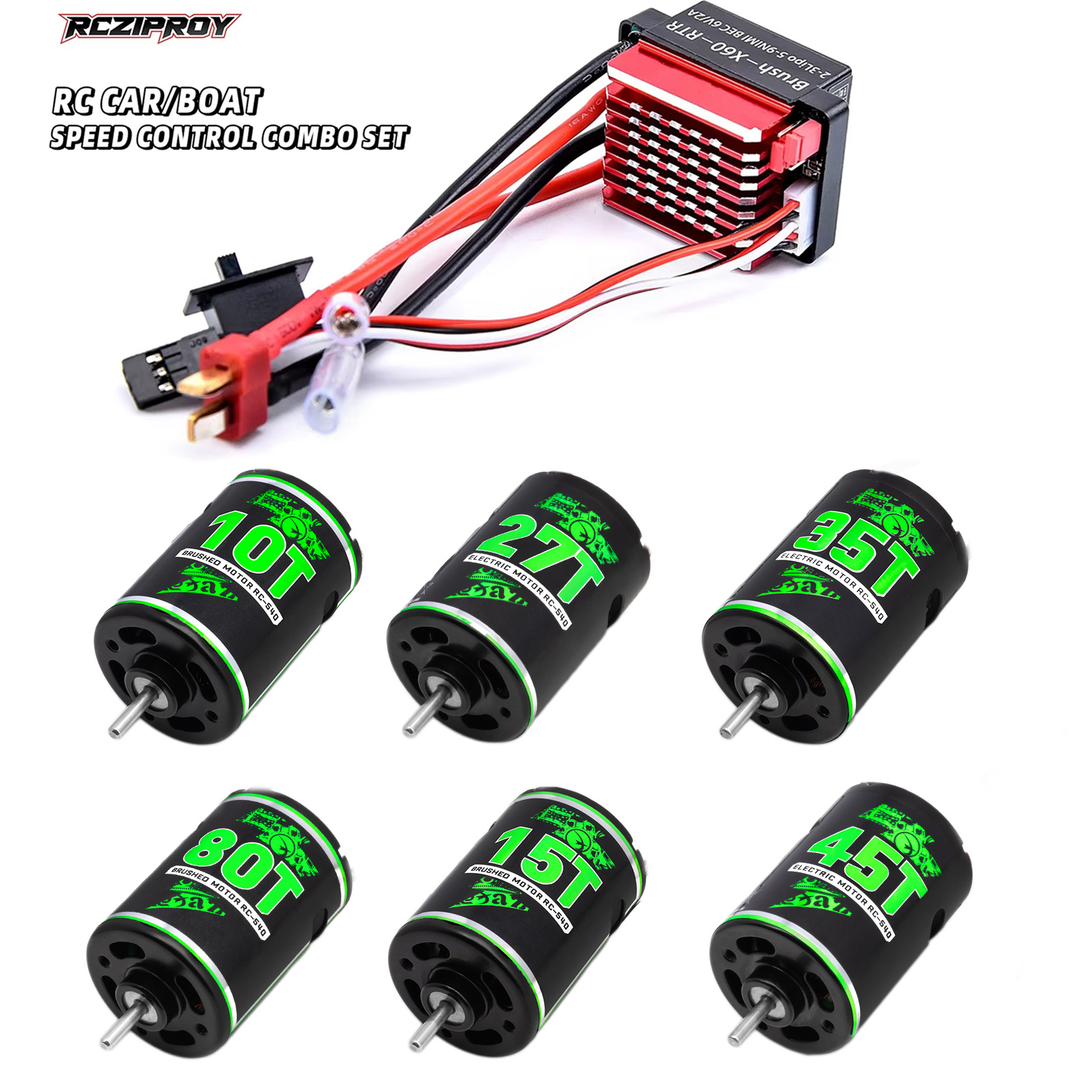 Esc Waterproof 60A - RC 540 10T-80T Motor Sikat Tahan