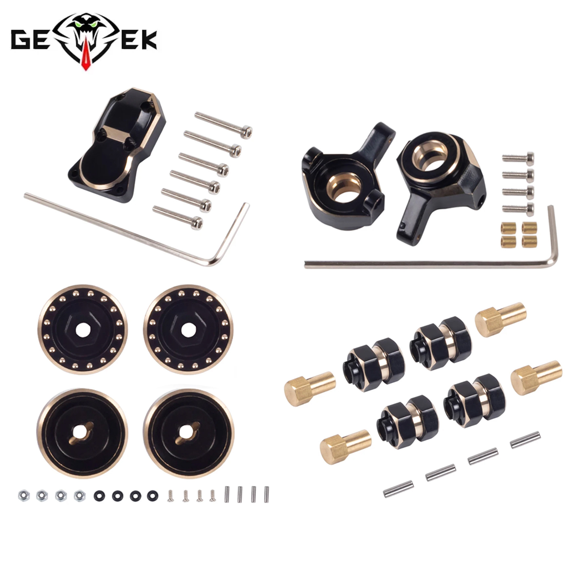 Rc Hobby Factory - Knuckle Roda Hexagonal Berbahan Kuningan untuk