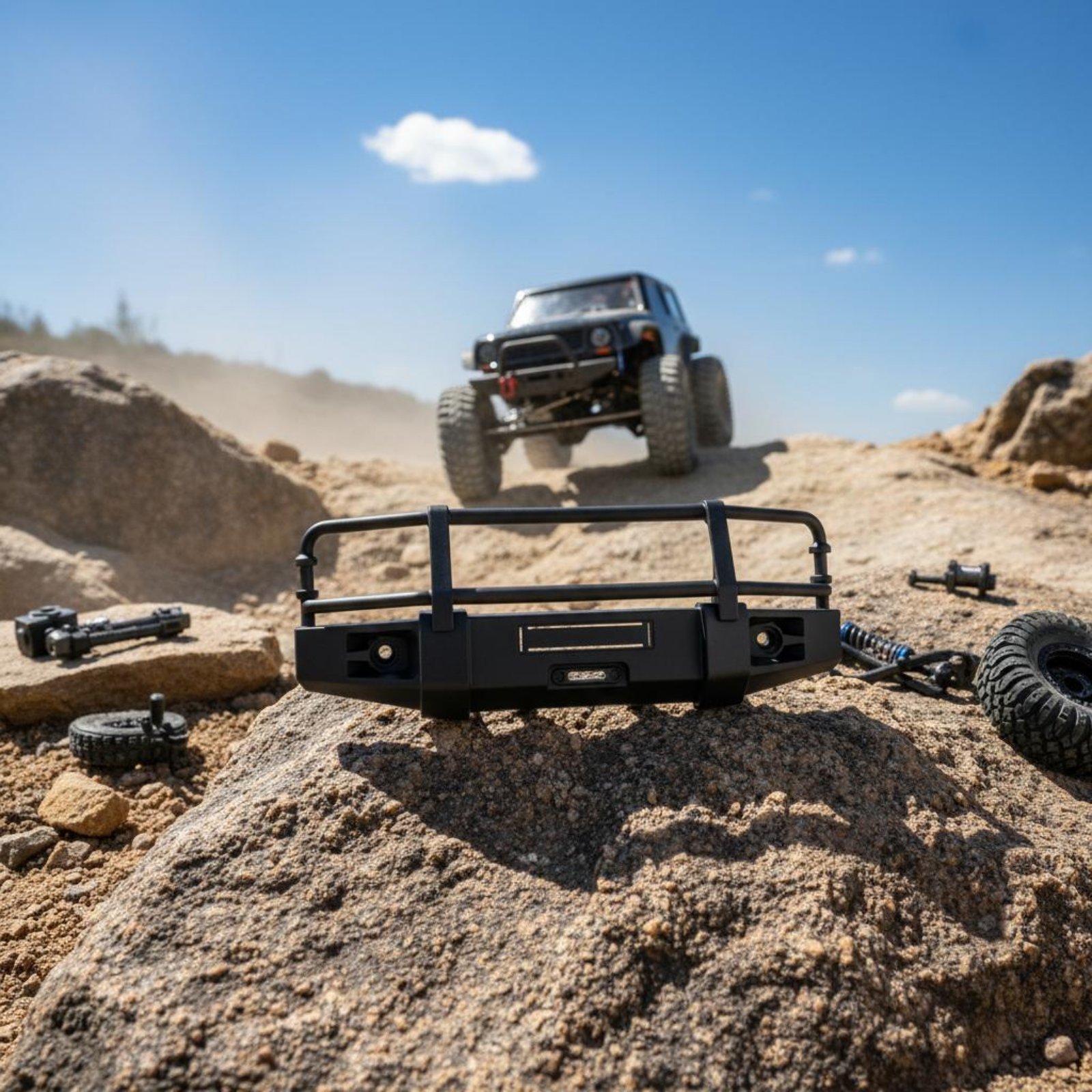 Rc Hobby Vehicles - Bumper Depan RC Crawler Model Mobil