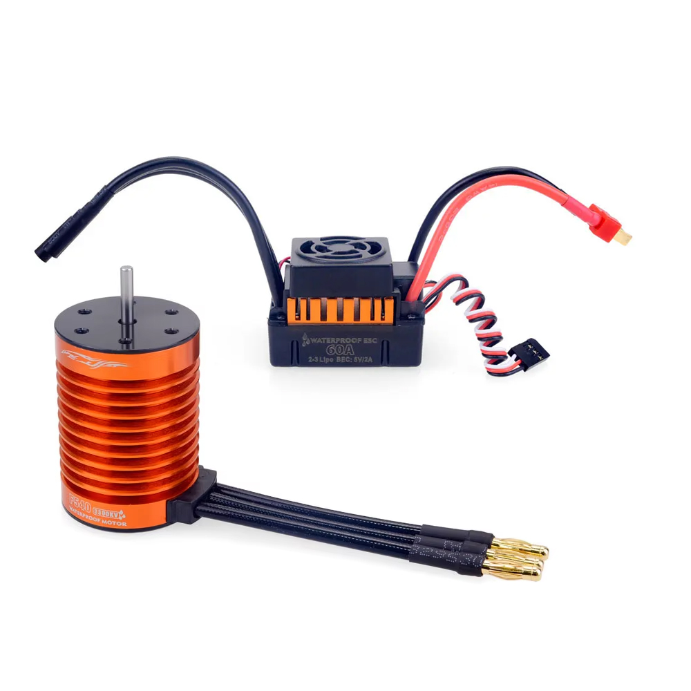 Esc Waterproof 60A - 1/10 1/12 1/14 RC bagian tahan
