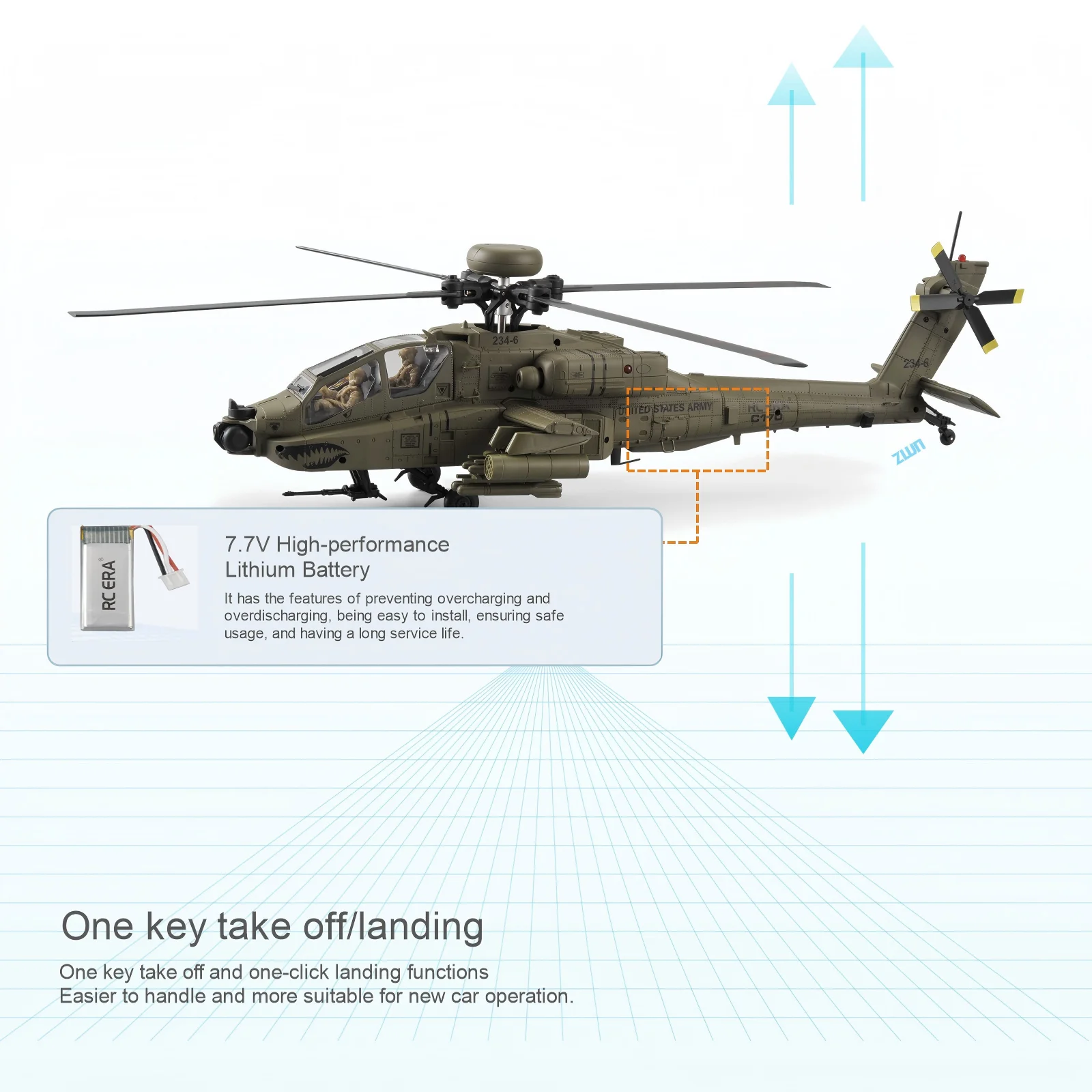 Rc Hobby Experts - Helikopter Stunt RC Era C170 Apache