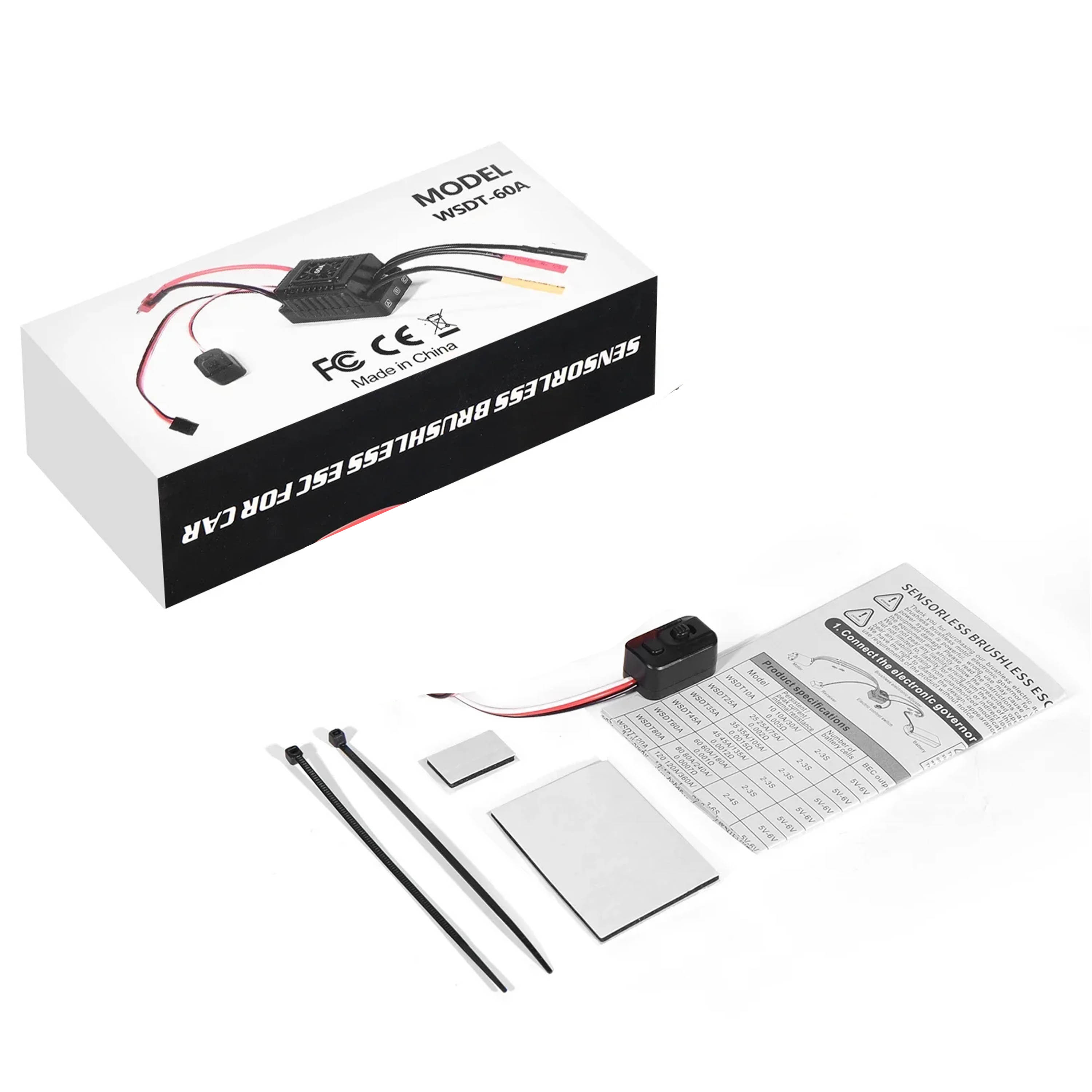 Esc Waterproof 60A - NEEBRC 45A 60A ESC Tanpa Sikat