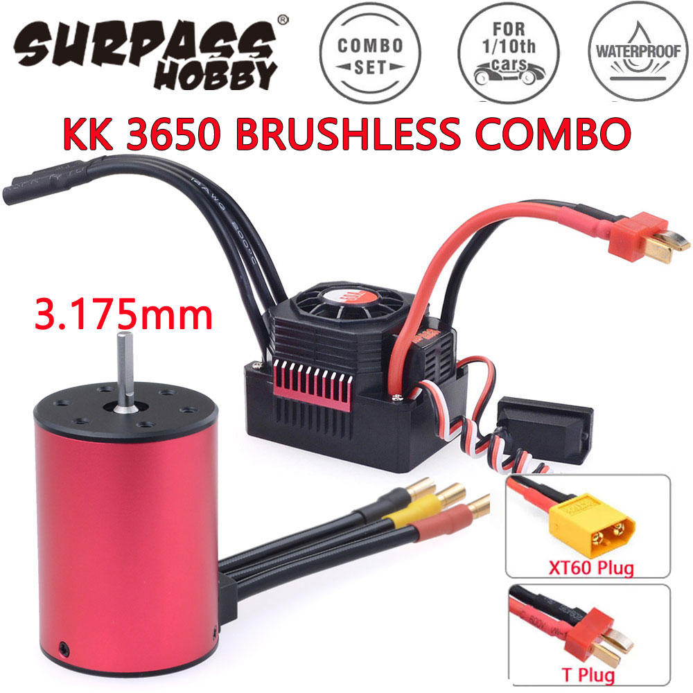 Esc Waterproof 60A - Surpass Hobby KK 3650 Combo Motor