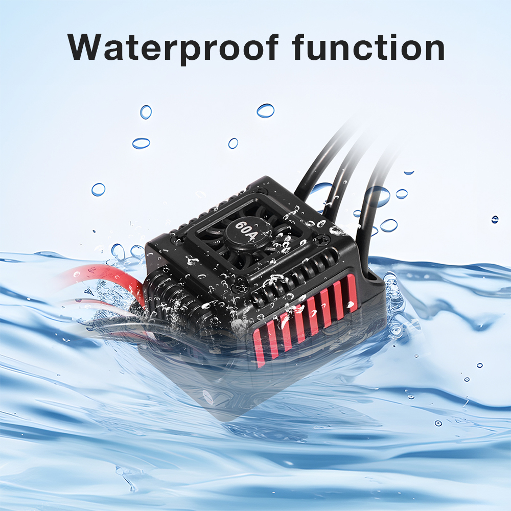 ESC Brushless Sensorless Tahan - Esc Waterproof 60A ulasan dan harga
