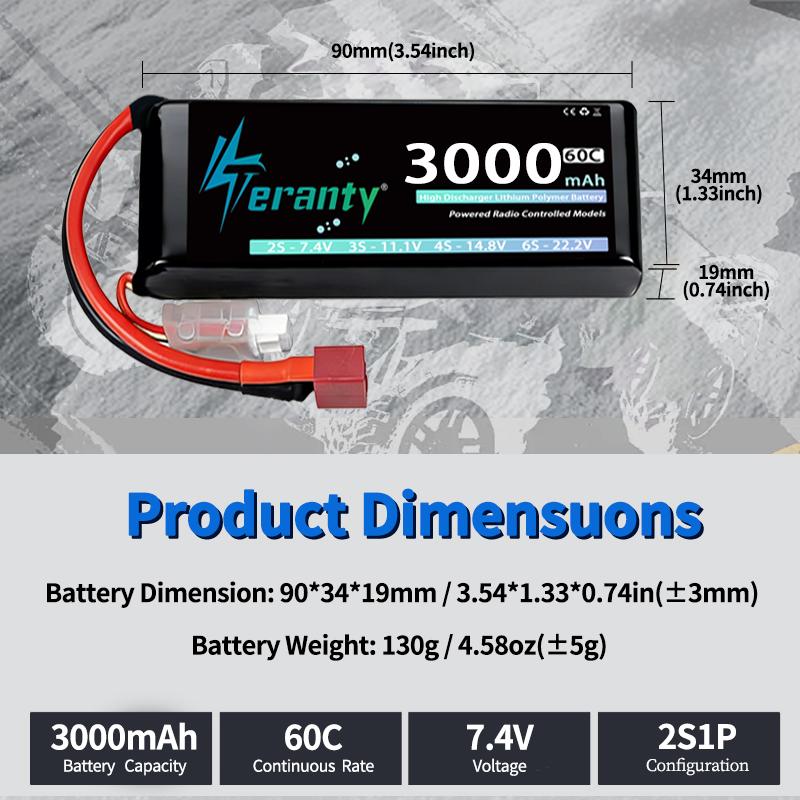 TERANTY 2S 3000mAh Baterai Lip - Rc Hobby Vehicles ulasan dan harga