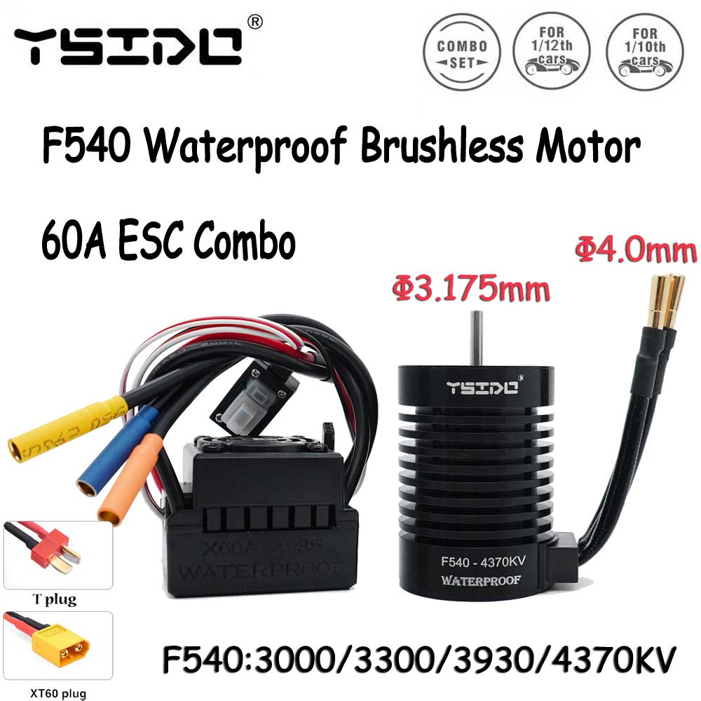 F540 Motor Tanpa Sensor Tahan  - Esc Waterproof 60A ulasan dan harga