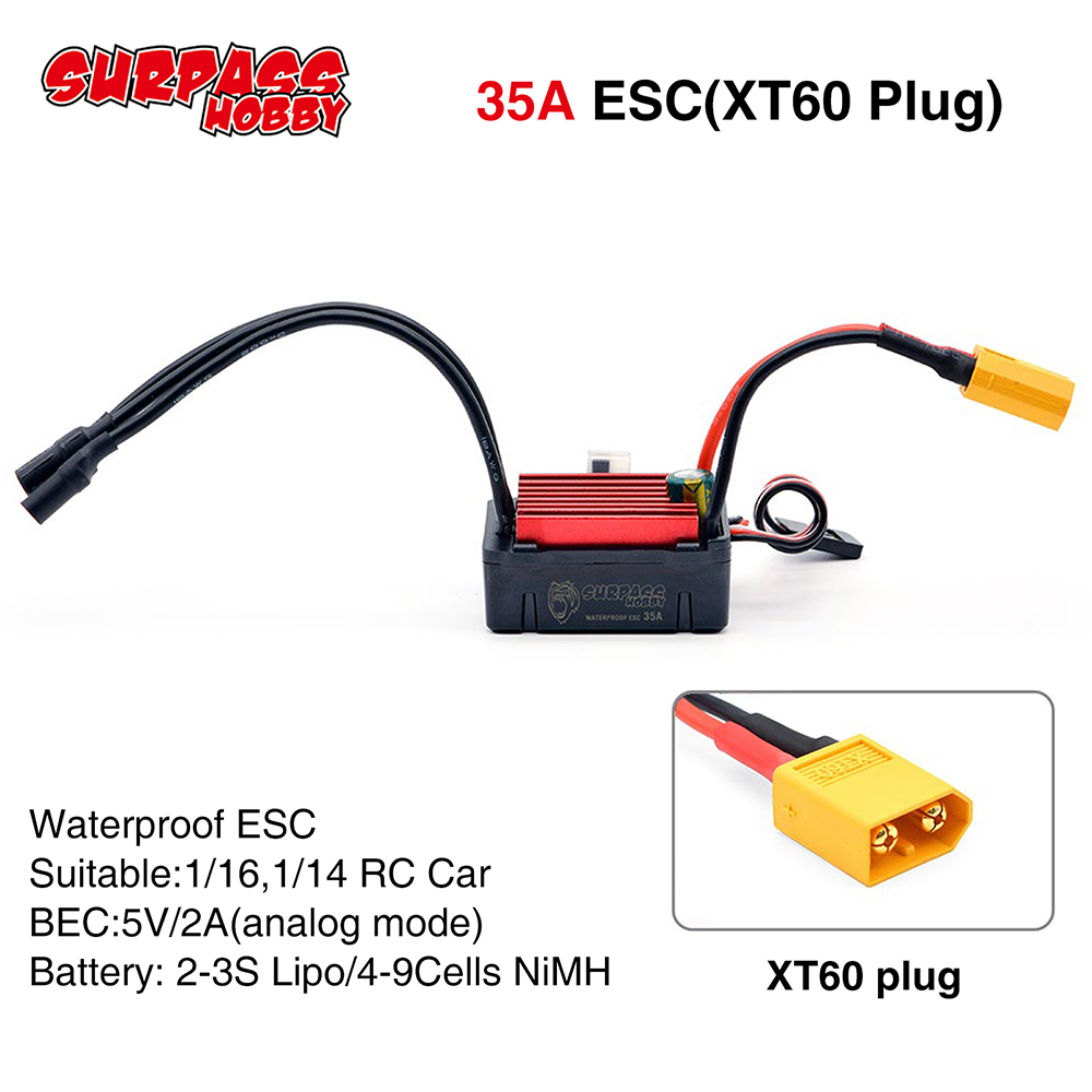 SURPASSHOBBY ESC 150A 80A 120A - Esc Waterproof 60A ulasan dan harga