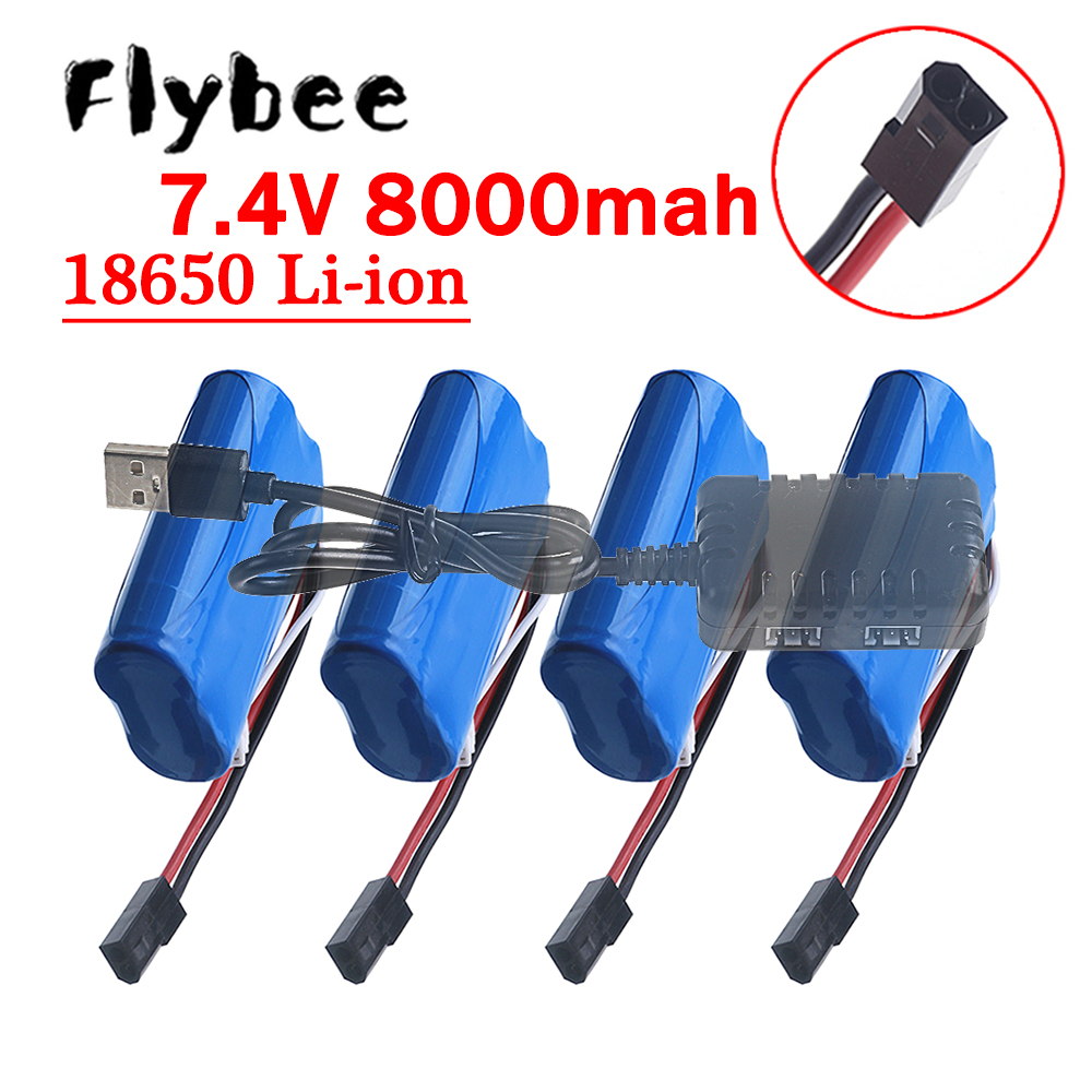 (5500 Plug) Baterai 18650 7.4V - Rc Hobby Vehicles ulasan dan harga