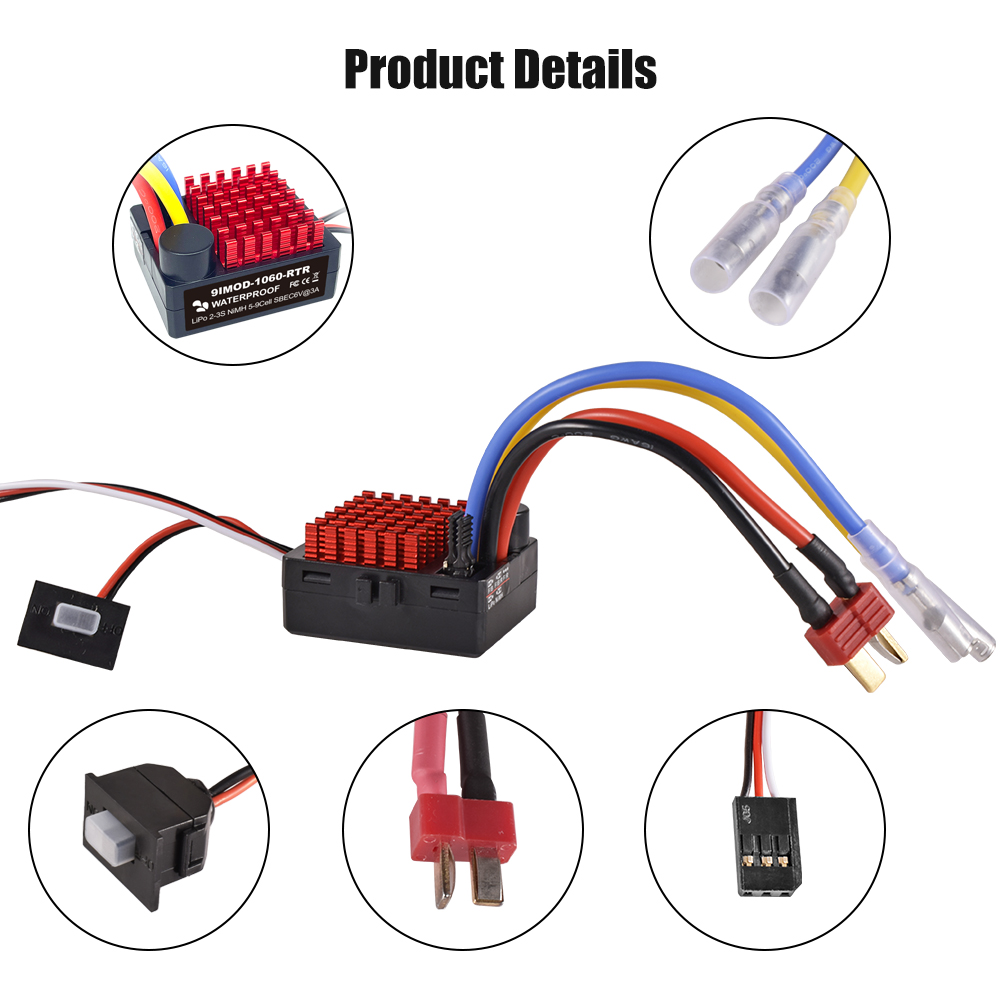 9IMOD 1060 RTR 60A ESC Pengend - Esc Waterproof 60A ulasan dan harga