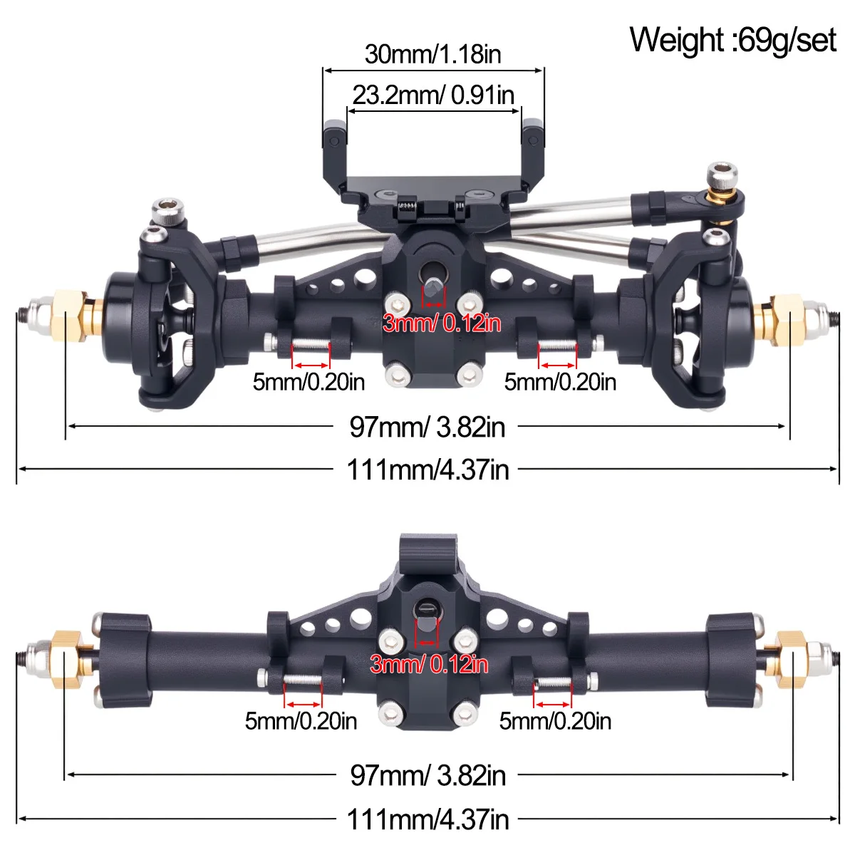 Set As Roda Depan Belakang Pla - Rc Hobby Factory ulasan dan harga