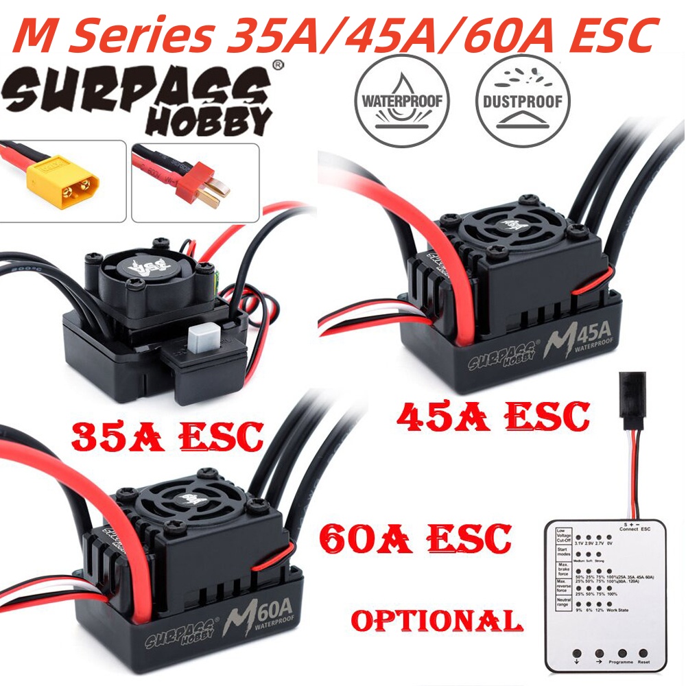 SURPASS HOBBY 60A 45A 35A Peng - Esc Waterproof 60A ulasan dan harga